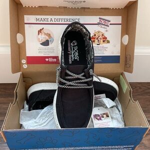New In Box - Slip on, Black Bobs from Skechers, Memory Foam, Womens Size 6